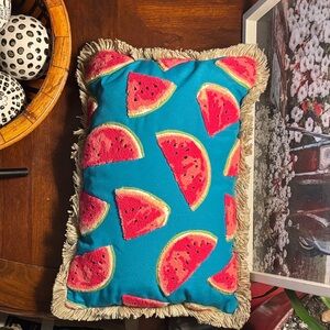 Watermelon Print Decorative Pillow